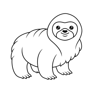 Desenhos de Bicho-preguiça para colorir