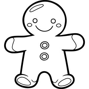 Desenhos de Biscoitos de Gengibre para colorir