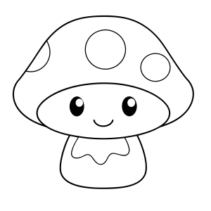 Desenhos de Cogumelos para colorir
