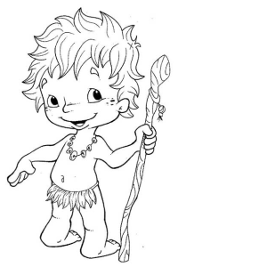 Desenhos de Curupira para colorir
