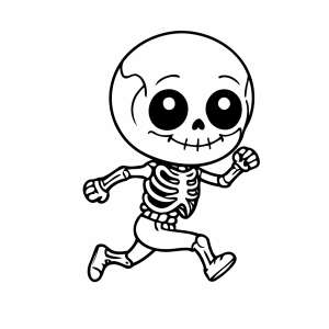 Desenhos de Esqueletos para colorir