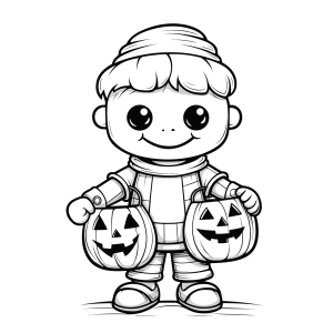 Desenhos de Fantasias de Halloween para colorir