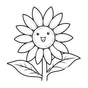 Desenhos de Girassol para colorir