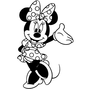 Desenhos de Minnie para colorir