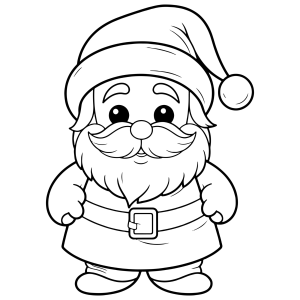 Desenhos de Papai Noel para colorir