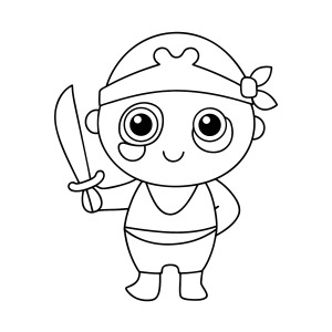 Desenhos de Piratas para colorir