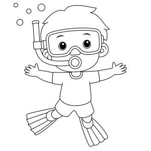 Desenhos de Praia para colorir