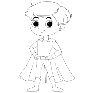 Desenhos de Super-heróis para colorir