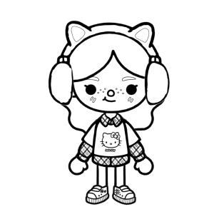 Desenhos de Toca Boca World para colorir