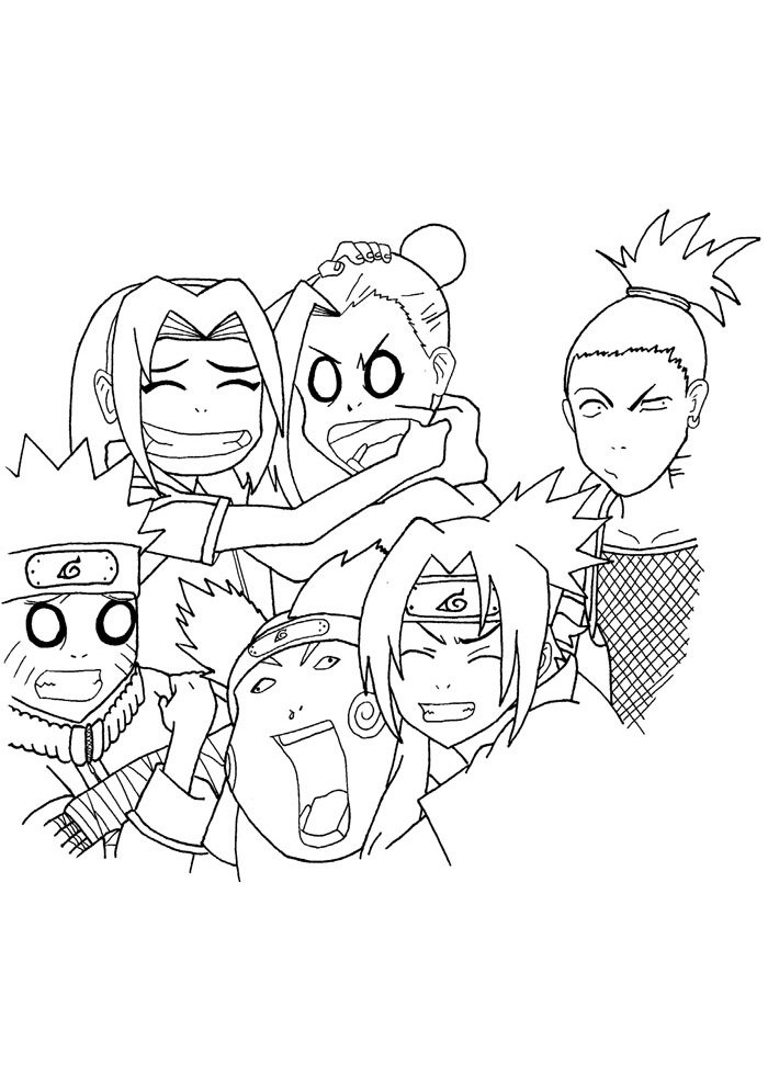 A Alegria dos Jovens Ninjas de Naruto