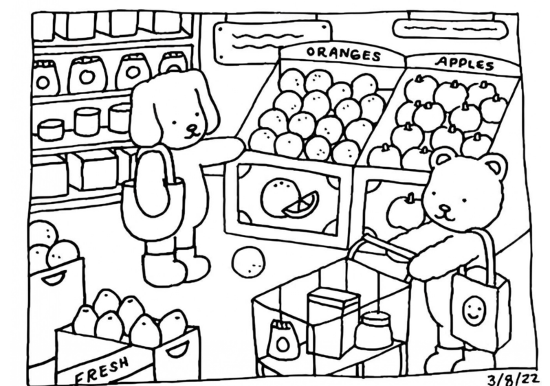 A Aventura de Compras dos Amigos Animais
