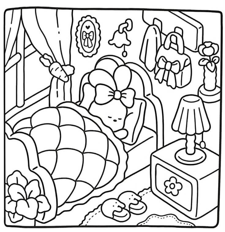 A Calm Night in Hello Kitty's Room