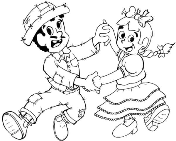 A Dança da Quadrilha com Personagens Icônicos