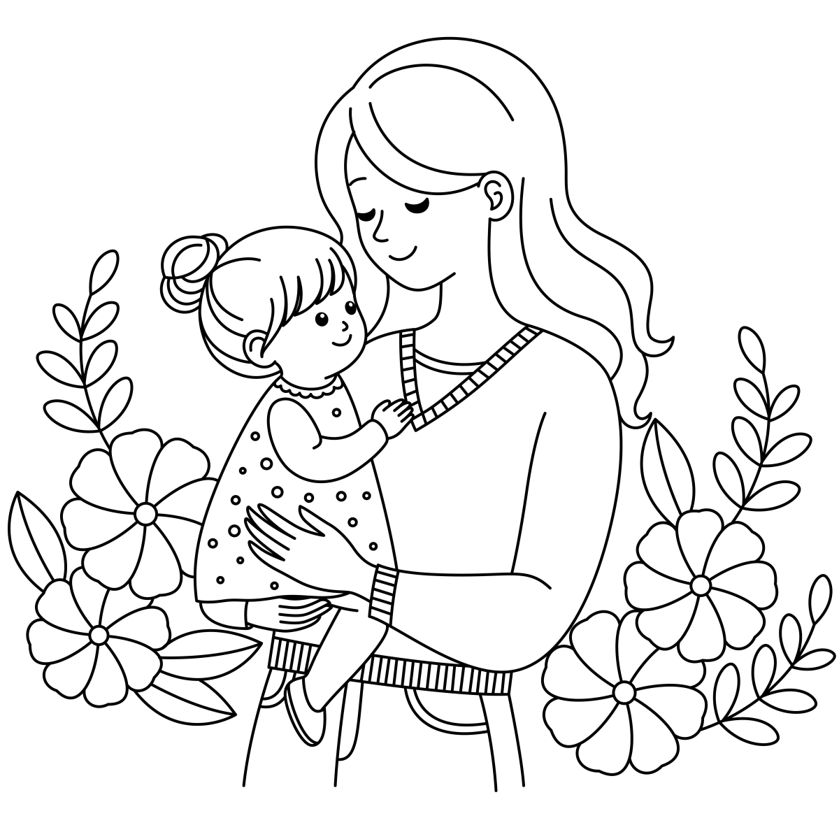 Abraço Carinhoso de Dia das Mães