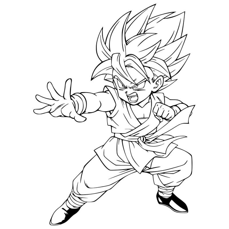 Ação Poderosa: Gohan em Movimento