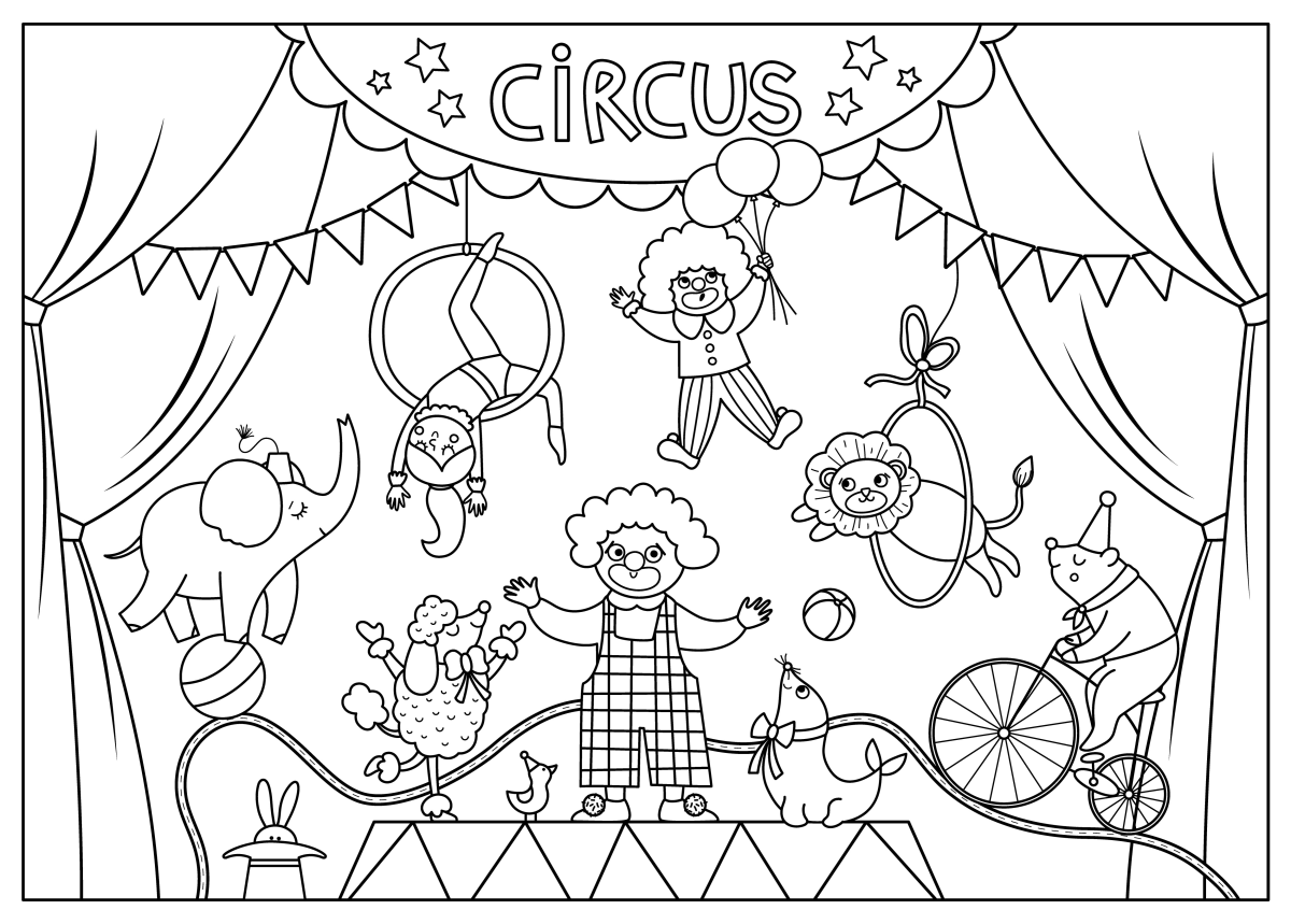 A Alegria do Circo em Preto e Branco