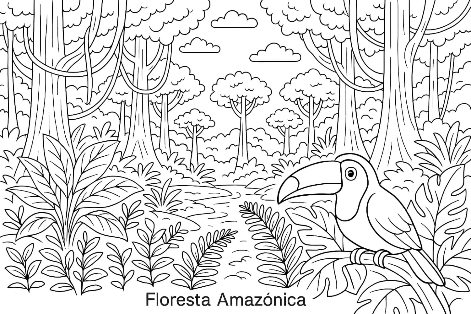 Amazônia em Preto e Branco: Paraíso de Cores
