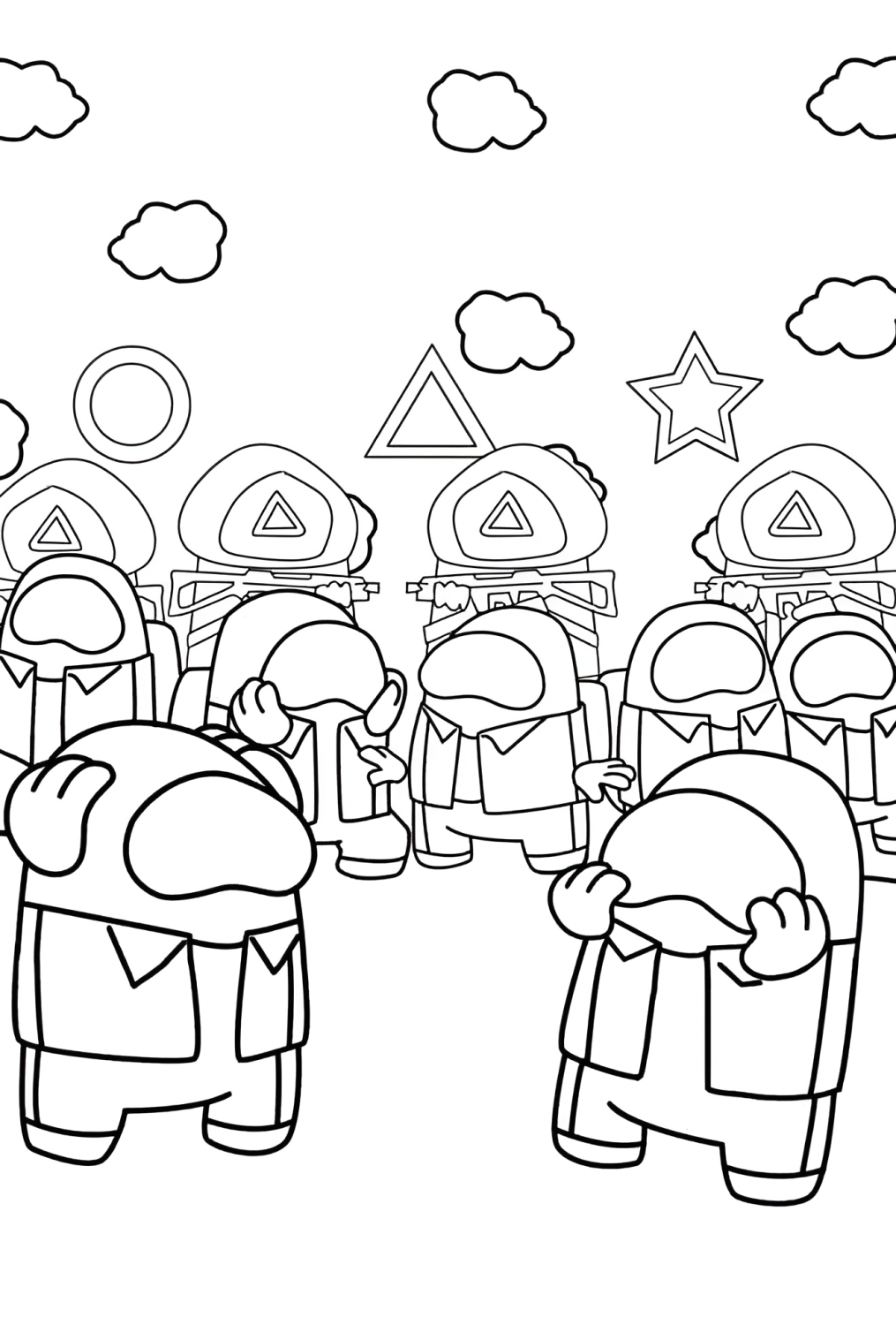 Among Us Meets Squid Game: A Colorful Crossover