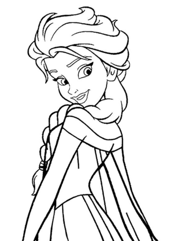 Encantadora Arte de Colorir da Rainha de Frozen