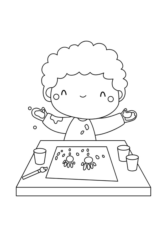 Arte na Escola: Pequeno Artista em Ação
