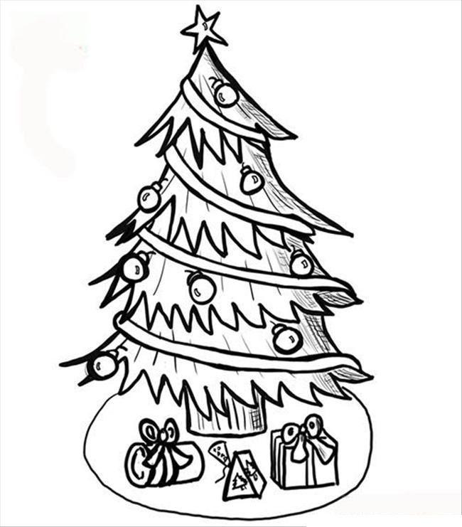 Árvore de Natal para Colorir