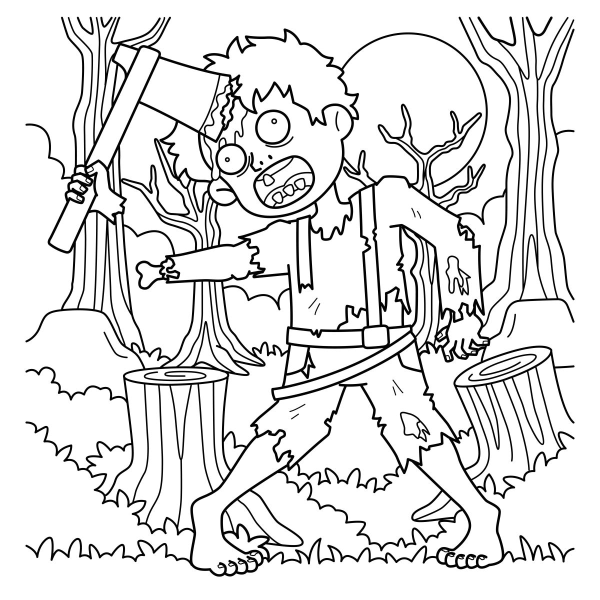 Aventura Apocalíptica: Zumbi com Machado