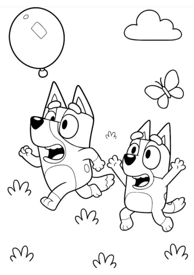 Aventura de Bluey e Bingo