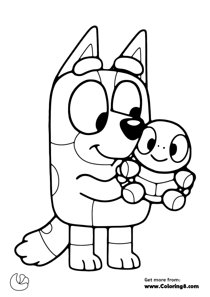 Aventura Colorida com Bluey e Squirtle