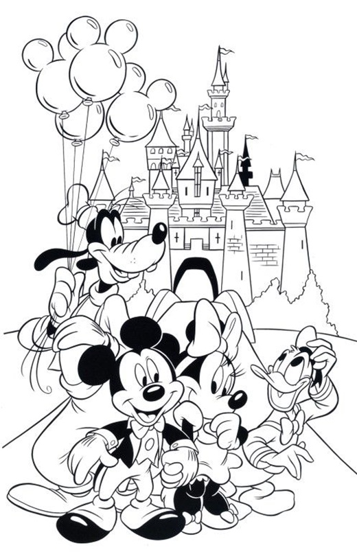 Aventura Colorida com Mickey e Seus Amigos no Castelo