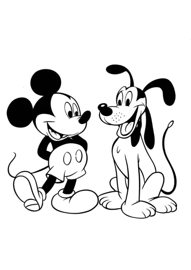 Aventura Colorida com Mickey e Pluto