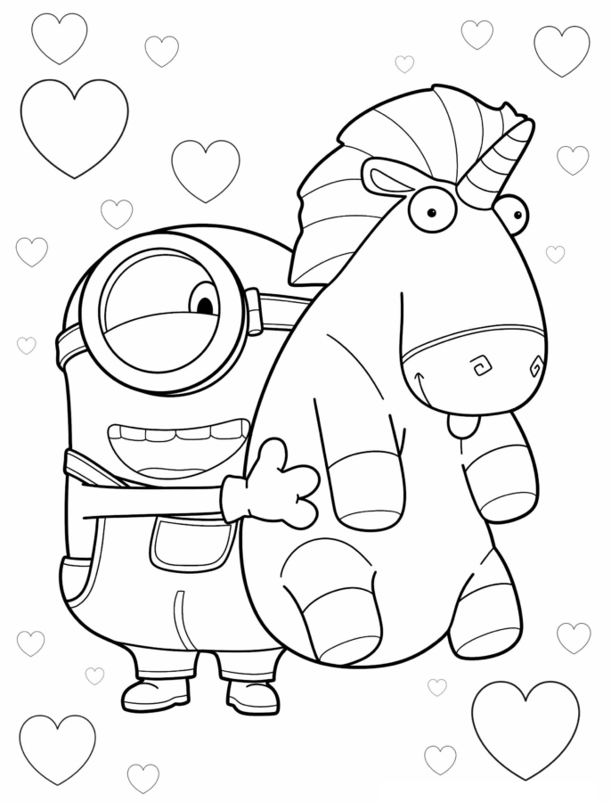 Aventura Colorida com Minion e Unicornio