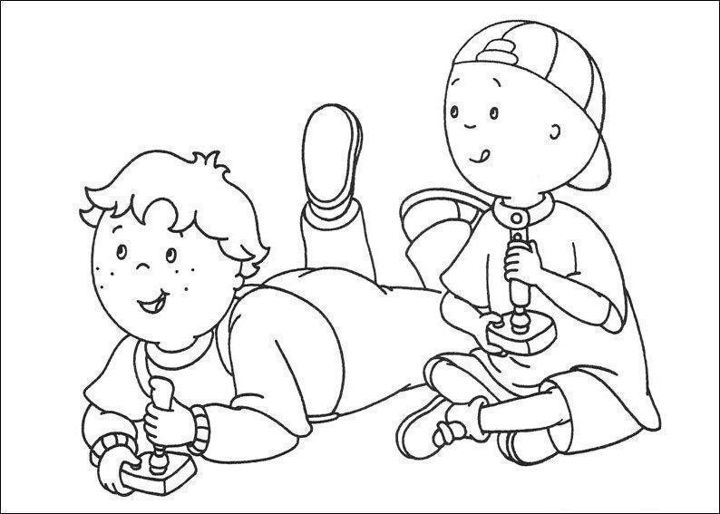 Aventura com Caillou e Amigo