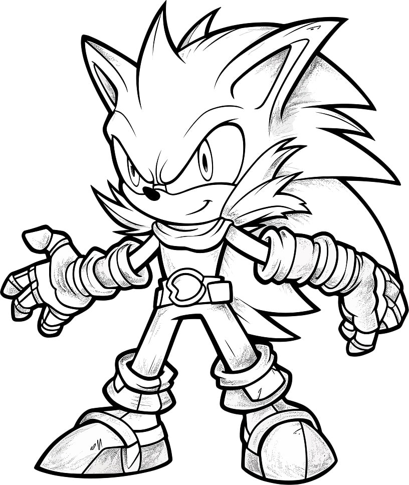Aventura com Sonic: Pronto para Colorir