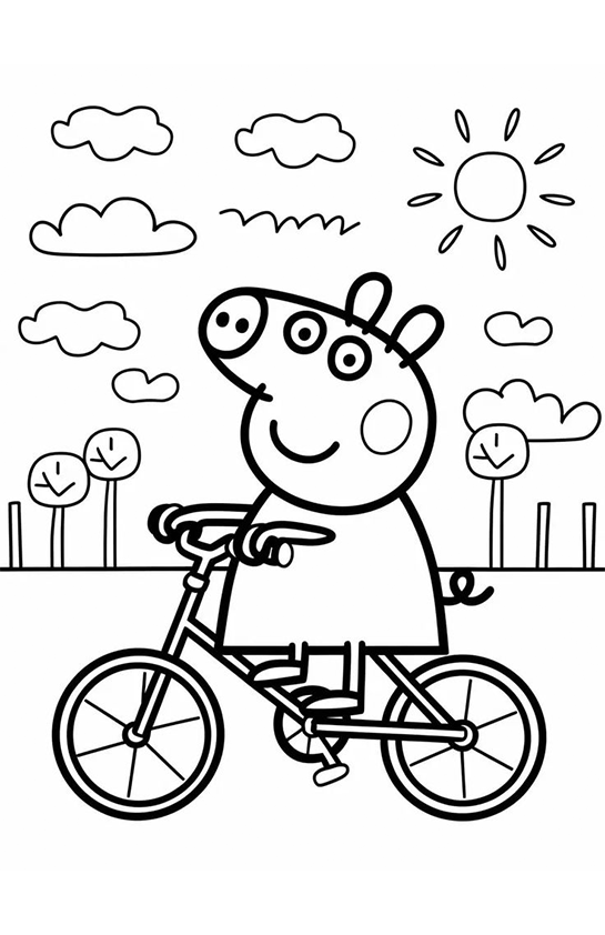 Aventura de Bicicleta com Peppa Pig
