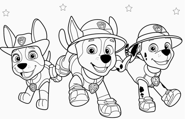 Aventura de Colorir com a Patrulha Canina
