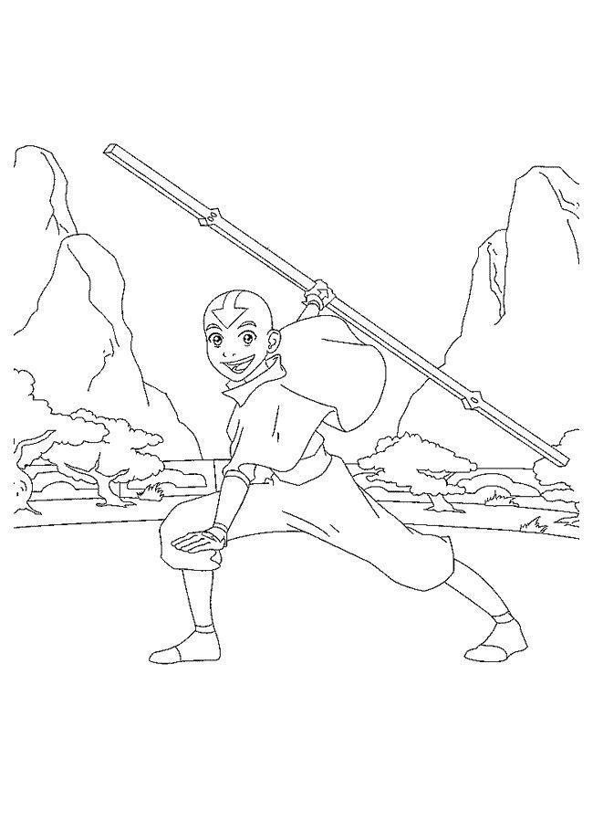 Aventura de Colorir com Aang