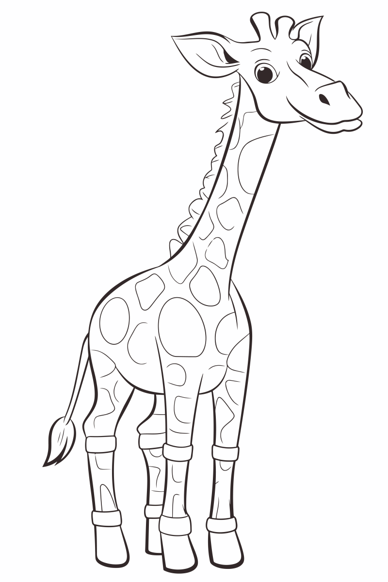 Aventura de Colorir com a Girafa Sorridente