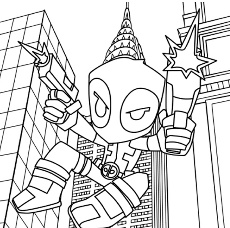 Aventura de Deadpool no Skyline