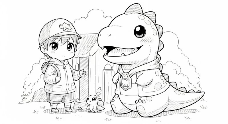 Aventura com Dinossauro Adorável