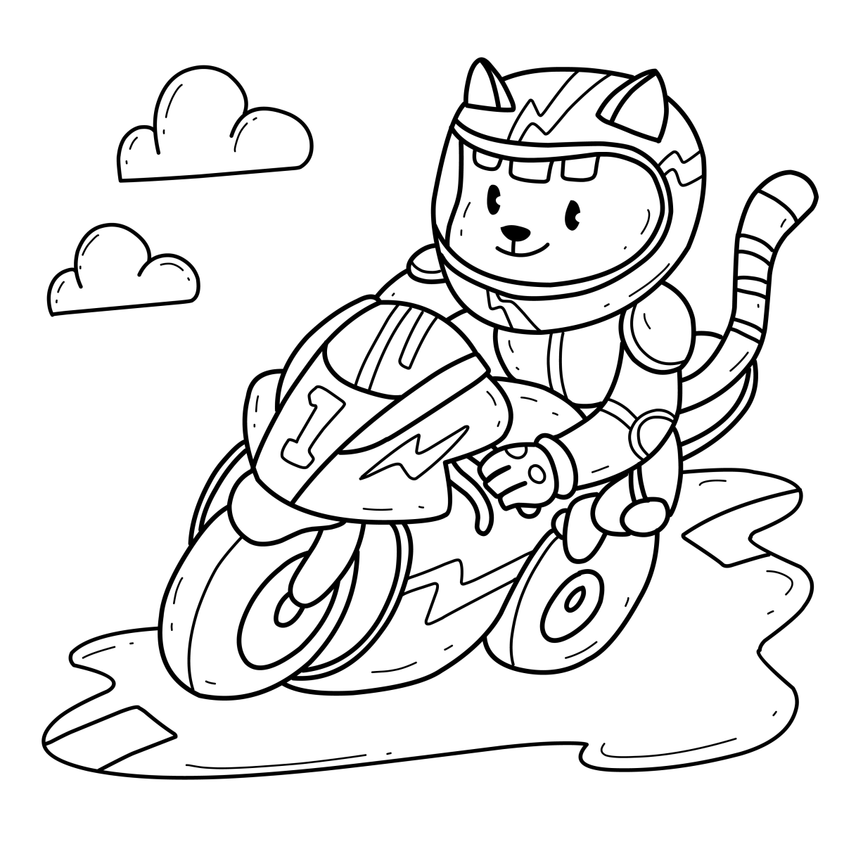 Aventura sobre Duas Rodas: Gato Motociclista