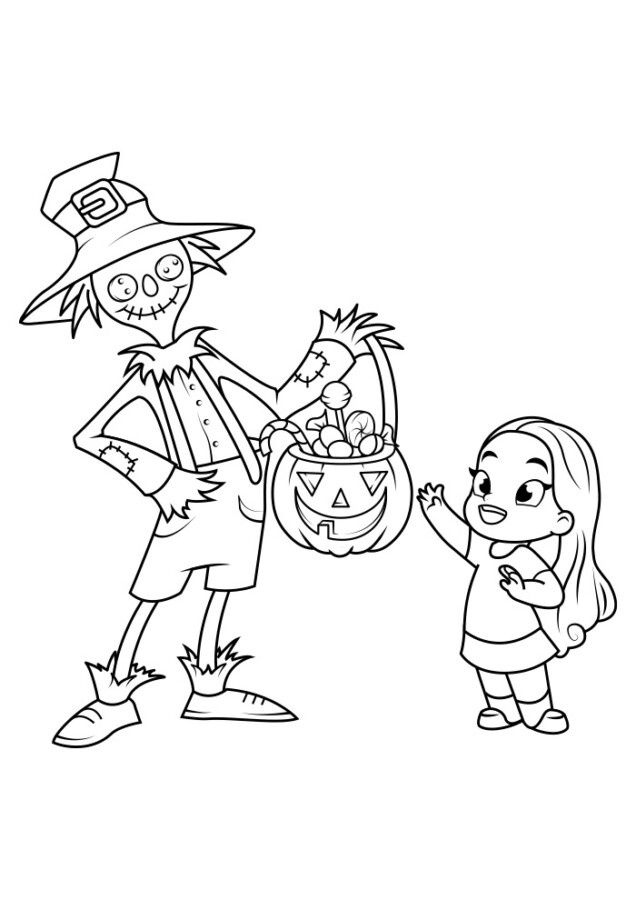 Aventura de Halloween com o Espantalho Generoso