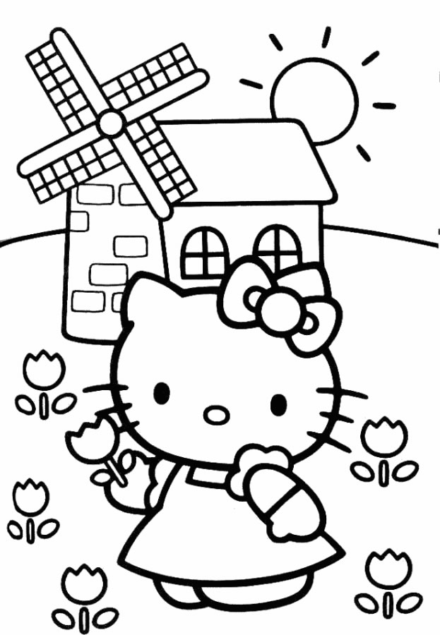 Aventura de Hello Kitty no Campo de Tulipas