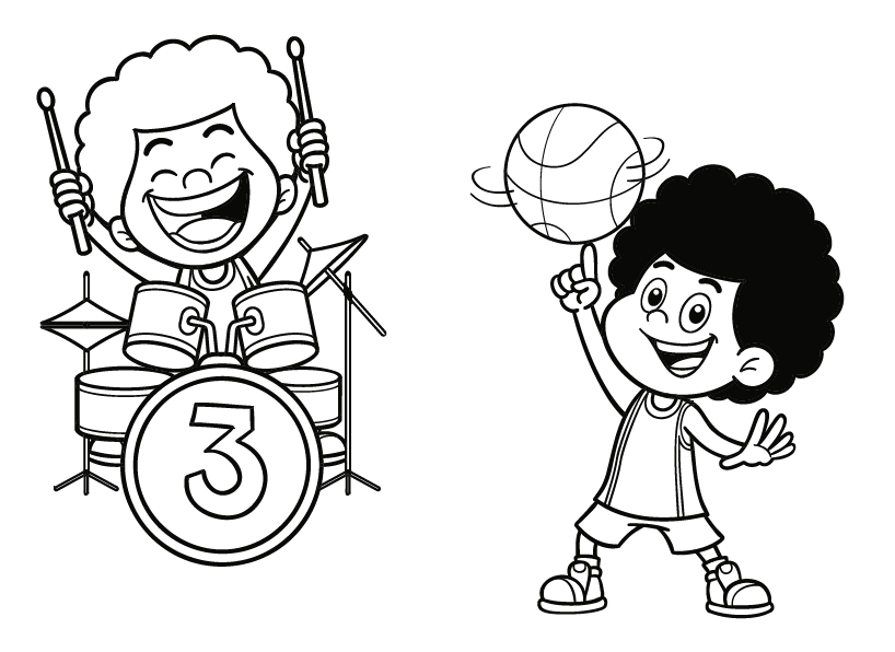 Aventura Musical e Esportiva com 3 Palavrinhas