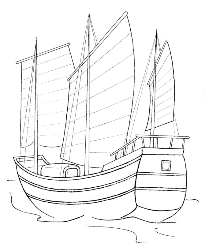 Aventura no Mar: Desenho de Navio à Vela