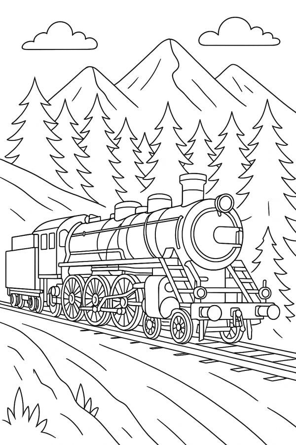 Aventura de Trem nas Montanhas