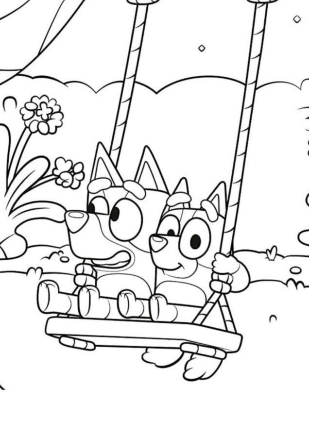 Aventuras no Baloiço com Bluey e Bingo