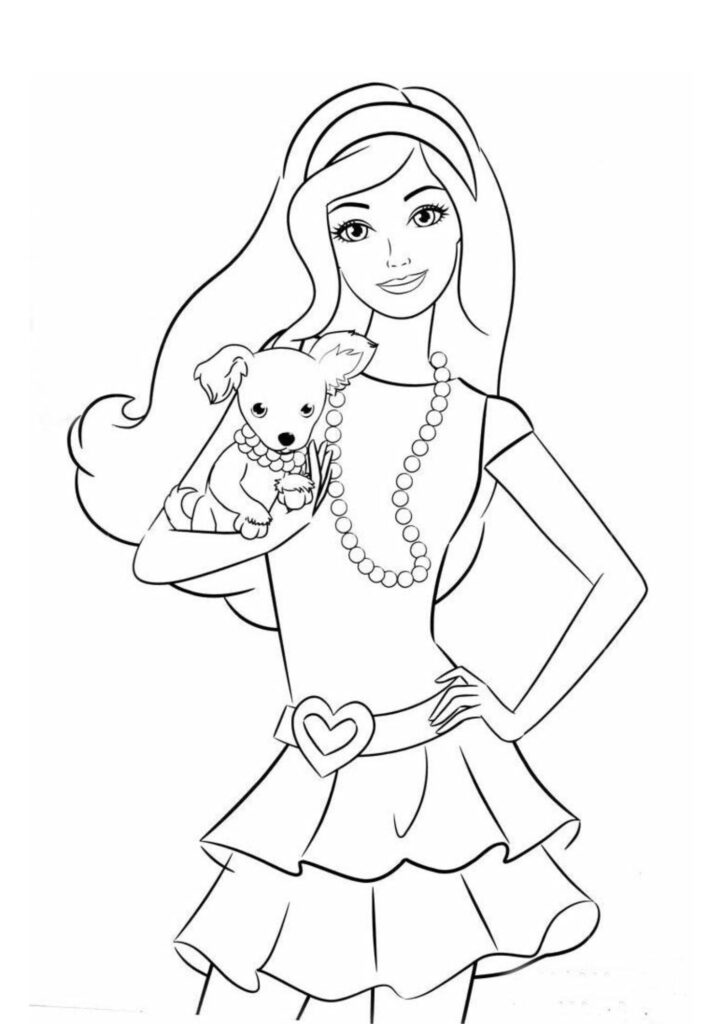 Aventuras Coloridas com Barbie e seu Cachorrinho