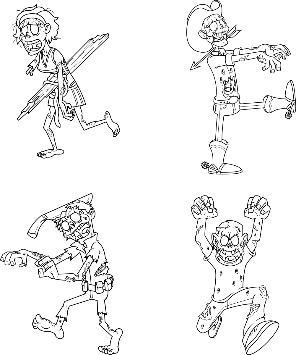 Aventuras Coloridas no Mundo dos Zumbis