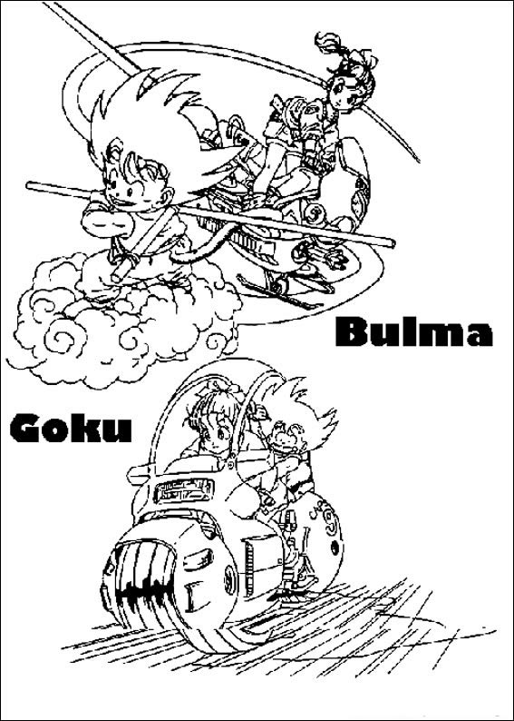 Aventuras de Goku e Bulma em Dragon Ball Z
