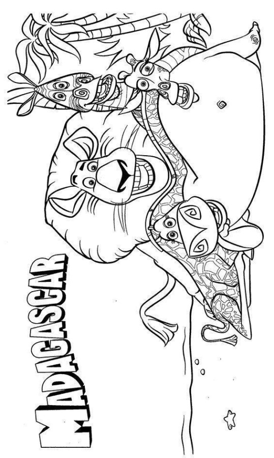 Aventuras em Madagascar: Hora de Colorir!